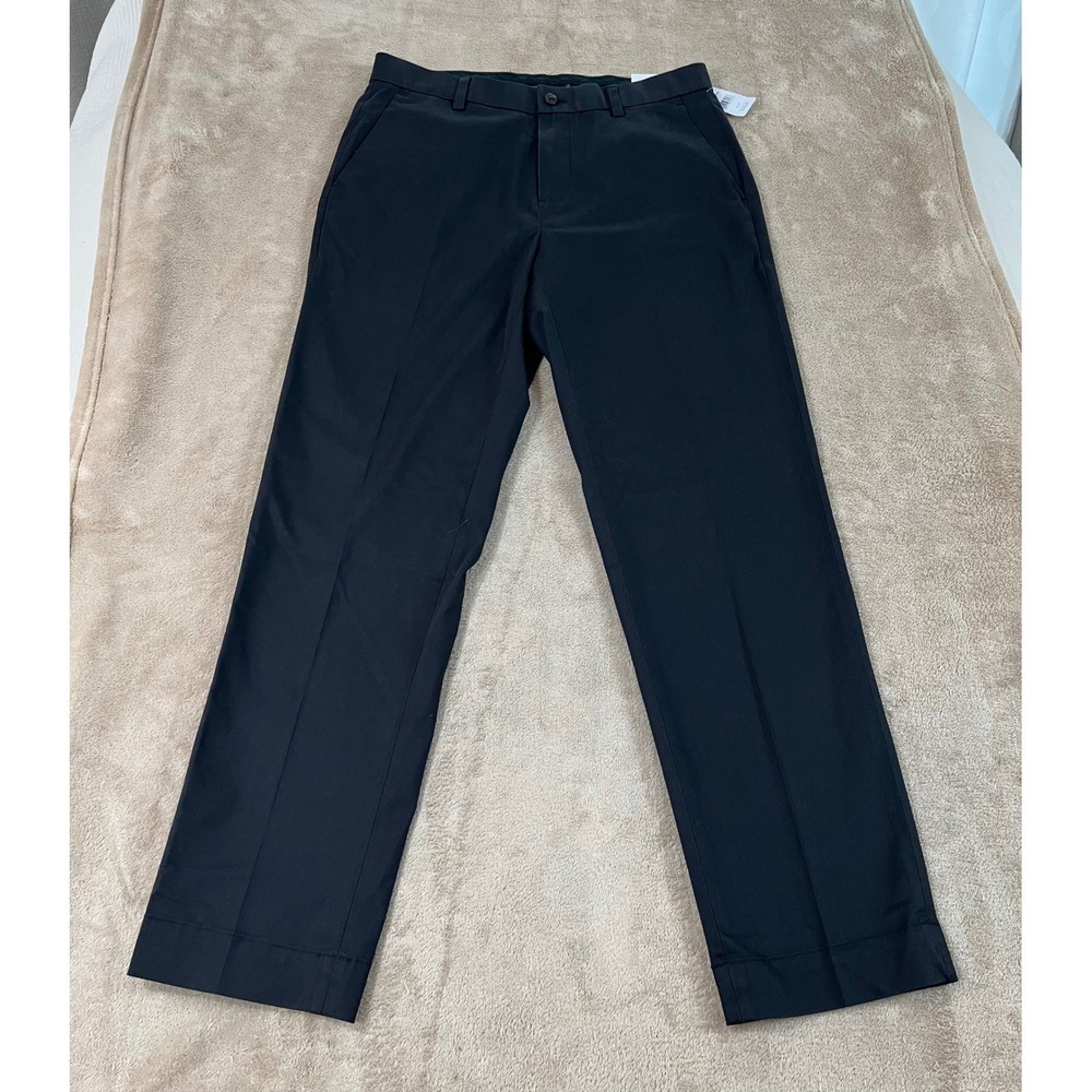 Brooks Brothers Advantage Chino Regular Fit Pants Men 32(31)x30 Black Cotton NEW